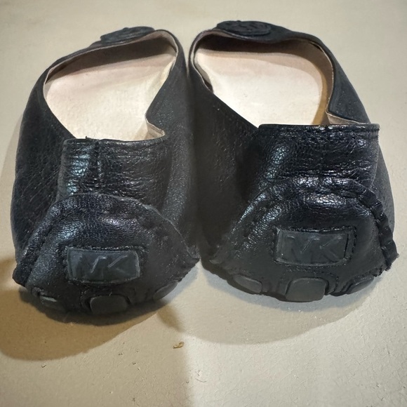Michael Kors Women's Leather Logo Top Driver Ballet Flats, Black, Size 9.5 - Picture 3 of 8